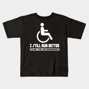 Wheelchair Disability Gift Funny Handicap Kids T-Shirt